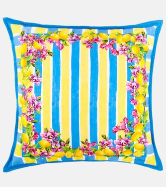 Dolce & Gabbana Taormina striped cotton cushion
