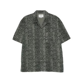Carhartt Work in Progress Carhartt Wip, Short Sleeve Shirts, male, Green, Size: S Shirt Carhartt