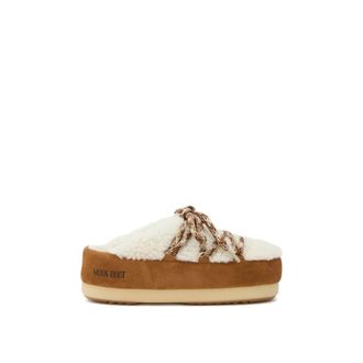 Moon Boot EVX Shearling Mule - Dames - Slip ons - Veelkleurig - 37 EU - Leer - Schoenen