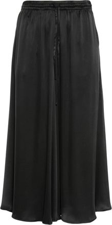P.A.R.O.S.H. silk midi skirt - women - Elastane/Silk - L - Black