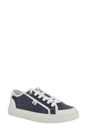 Calvin Klein Lorean Low Top Sneaker in Dark Blue at Nordstrom, Size 7.5