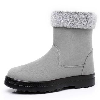 Generic Winter Boots for Women Plush Lined Insulated Cosy Boot for Cold Weather Slip Resistant Outdoor Thermal Ankle Boots Warm Casual Comfortable Everyday Fo