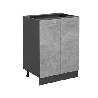 Vicco Mueble Bajo De Cocina R-line, Hormig&oacute;n, 60 Cm Sin Encimera