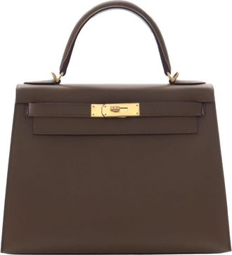Herm&egrave;s Pre-owned Hermes Veau Madame Kelly Sellier II 28 Ladies E0BT36OVBQTGC6SK