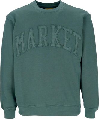 Market Vintage Wash Crewneck Sweatshirt - Heren - Sweatshirts - Groen - XL - Katoen - Hoodies & sweatvesten