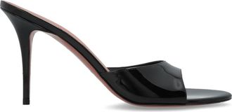 Amina Muaddi Elodie Slipper 90 - Dames - Muiltjes - Zwart - 36 EU - Leer - Schoenen