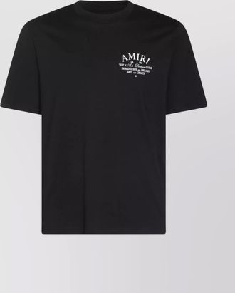 Amiri crew neck short sleeve t-shirt design