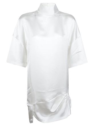 Iro Tikka Short-Sleeved Satin-Like Top