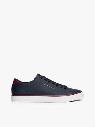 Tommy Hilfiger Logo Trainers With Leather