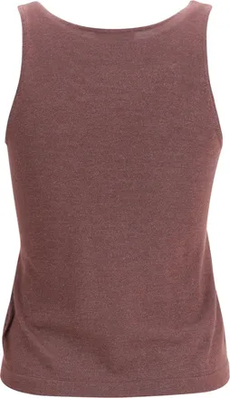 Brunello Cucinelli Womens Sparkling Knit Tank Top Rhubarb