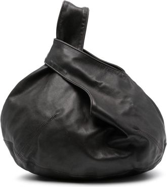 Marni 2000s leather tote bag - women - Leather/Cotton - One Size - Black