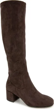 Kenneth Cole Reaction Rida Stretch Knee High Boot in Chocolate Micro at Nordstrom Rack, Size 6