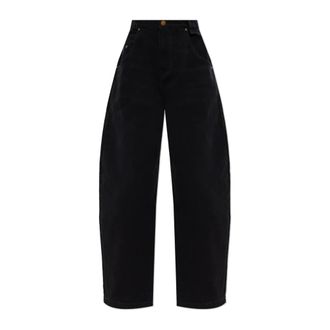 Willy Chavarria Loose-fit Jeans, female, Black, Size: W28 Bad Girl Jeans
