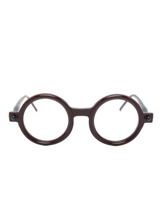 Kuboraum Occhiali Maske P1 tondi - Rosso