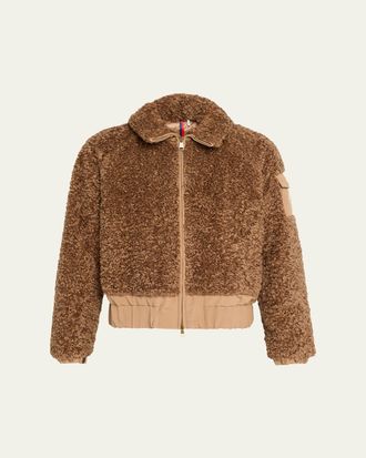 Moncler Coligny Teddy Short Down Jacket