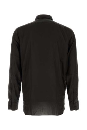 Tom Ford Mens Black Lyocell Shirt Camicie