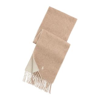 Polo Ralph Lauren Bufanda Reversible de Mezcla de Lana - Accessories - Hombre - Beige - ONE SIZE