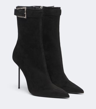 PARIS TEXAS Botines Lidia de ante adornados