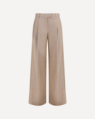 Brunello Cucinelli Linen Pants Female 44