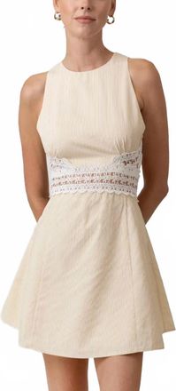 Line & Dot Noemi Dress In Yellow Pink Stripe