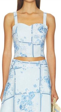 Favorite Daughter There For You Top In Floral Scarf