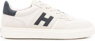 Hogan White H668 Leather Sneakers