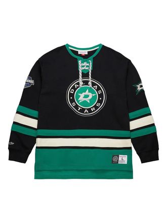 Mitchell & Ness lace-up logo sweatshirt - Black