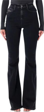 Diesel 1973 D-Partt Denim - Dames - Flared Jeans - Zwart - W28 - Denim - Jeans
