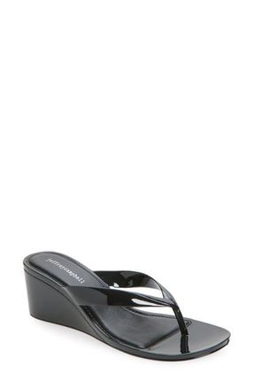 Jeffrey Campbell Gigabyte Wedge Flip Flop in Black at Nordstrom, Size 11