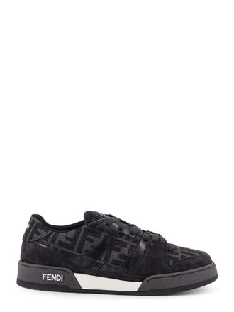 Fendi Fendi Match Sneakers In Ff Jacquard Fabric And Suede-Uomo