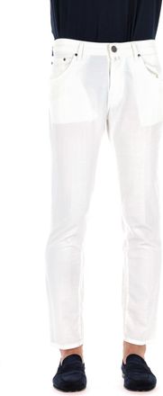 Jacob Cohen Scott Fit Color Cotton-Linen Elastane 5-Pocket Trousers