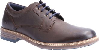 Hush Puppies Julian Leren Heren Bruine Veterschoenen