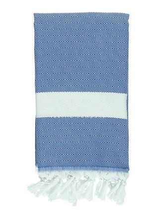 Anaya with Love Charleston Stripe Turkish Cotton Beach Towel in Bright Blue at Nordstrom