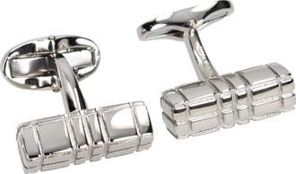 Burberry Hombres Pasador Giratorio Y Corbata Lat&oacute;n Plata