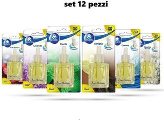Trade Shop Trade Shop - Establecer 12 Piezas Recarga De Ambientes Desodorantes Compatibles Pure 20 Ml Varias Fragancias