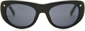 Dsquared2 DQ0257 Manga Punk 01A Mens Sunglasses Black Size 55