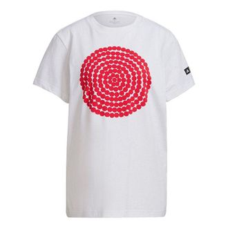 adidas (WMNS) adidas x Marimekko Gfx 3 Printing Round-neck White GT8821
