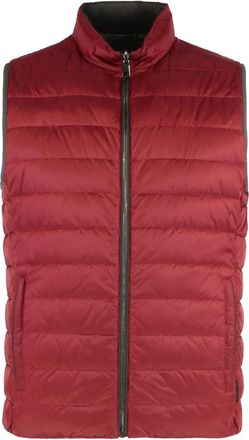Moorer Gewatteerd Vest - Heren - Bodywarmers - Rood - M - Polyester - Jassen