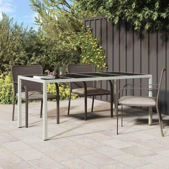 vidaXL Tavolo da Pranzo da Giardino Bianco 190 x 90 x 75 cm - Vidaxl