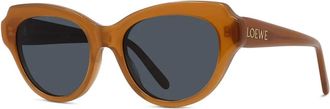 Loewe Slim Lw 40178I Zonnebril - Dames - Zonnebrillen - Bruin - ONE Size - Accessoires