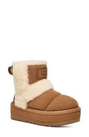 UGG Classic Chillapeak Genuine Shearling Trimmed Boot in Che at Nordstrom Rack, Size 12