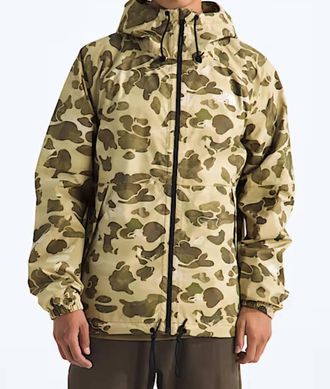 The North Face Antora Rain Hoodie In Cedar Heritage Print