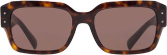 Dolce & Gabbana Dark Brown Square Mens Sunglasses DG4460 502/73 56