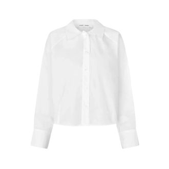 Sams&oslash;e & Sams&oslash;e Dames, Blouses & Shirts, Wit, Maat: XS Katoen