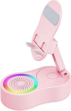 OEM Altavoz Bluetooth Inal&aacute;mbrico Inducci&oacute;n, Tel&eacute;fono 5 1, Recargable Ambiental Colorida, Tablet Bluetooth Conexi&oacute;n Autom&aacute;tica, Sonido 360&deg; Rgb, Rosa