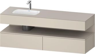 Duravit Qatego Lavabo Encastrado Con Base De Lavabo Consola, - Duravit