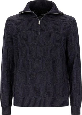 Zanone Maglione in lana - - Sweatshirts & Hoodies - Uomo - Blu - S