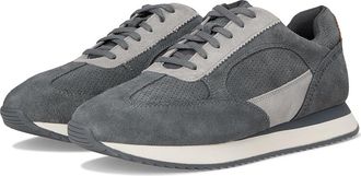 Johnston & Murphy Chase Perfed T-Toe Mens Shoes Gray Suede : 11.5 M (D)