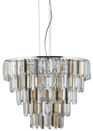 Searchlight Luxuri&ouml;se, dimmbare Pendelleuchte Clarissa &oslash; 65 cm - 9 flammig