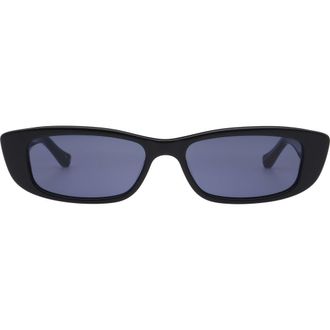 Florence By Mills 53mm Rectangular Sunglasses in Gloss Black at Nordstrom Rack